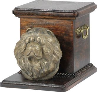 OEM Chow Chow - Urna Para Cenizas De Perro Con Estatuilla, Elegante Urna Para Perro, Urna &Uacute;nica Con Busto De Perro De Art-dog