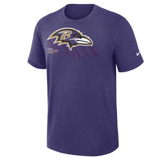 Nike Baltimore Ravens Slub Nike Mens Dri-FIT NFL T-Shirt in Purple | 034952M8G-3TJ