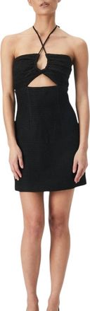 Bardot Lexi Boucle Mini Dress In Black