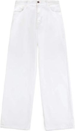 Fay 5-Pocket Flare Pants - Dames - Loose Fit Jeans - Wit - W27 - Katoen - Jeans