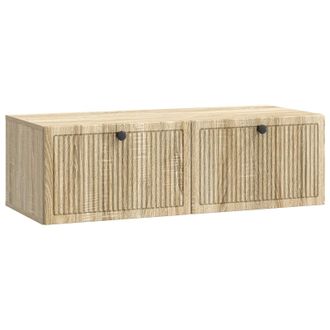 vidaXL Mueble Para Tv De Pared Roble Sonoma 98 X 41 X 30 Cm Vidaxl