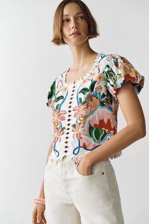 Farm Rio Garden of Life Blouse