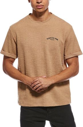 Scotch & Soda Textured Slub Interlocking T-Shirt