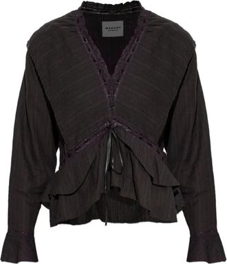 Isabel Marant Blouses, female, Black, Size: S Damienne Blouse
