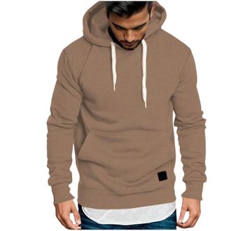 Generic Hoodie Mens Sweatshirts Solid Colour Jumper Tops Long Sleeve Pullover Sweater Fall Winter Thermal Hoodies Blouse Comfort Sportswear Fashion Sweatshirt