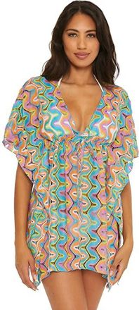 BECCA by Rebecca Virtue Modwave Crochet Tunic Cover-Up Womens Clothing : MD/LG, Crochet/Polyester