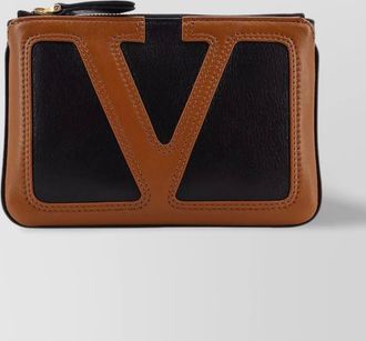Valentino Garavani leather clutch bag