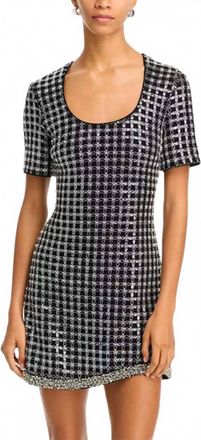SIMKHAI Vivalie Short Sleeve Mini Dress In Black