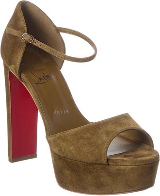 Christian Louboutin Sandaloo 130 Suede Platform Sandal