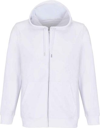 SOLS Calipso Full Zip Hoodie voor volwassenen (Wit)