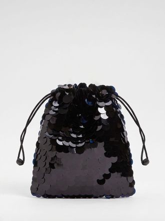 Twinset Pochette in raso con paillettes ricamate