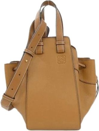 Loewe Pre-owned Handbags, female, Brown, Size: ONE SIZE Pre-owned Hammock Shoulder Bag