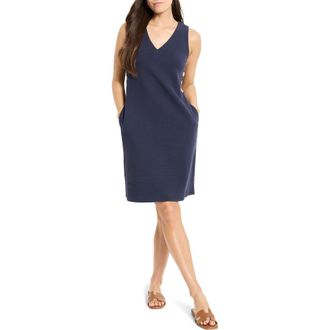 Nic+Zoe Sleeveless Side Button A-line Dress in Dark Indigo at Nordstrom Rack, Size X-Small