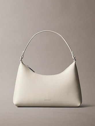 Calvin Klein Bolso De Hombro Peque&ntilde;o Con Logo En L&aacute;mina Met&aacute;lica