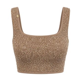 Elisabetta Franchi Donna, Top, Marrone, XS, new