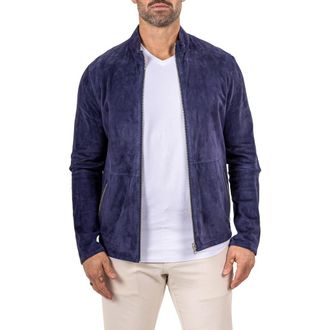 Maceoo Suede Jacket in Blue at Nordstrom, Size 3