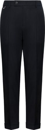 low brand Mens Trousers Carrot Fit Black Cotton