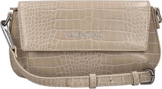 Mario Valentino Crocodile-print Faux Leather Crossbody Bag - Dames - Schoudertassen - Beige - ONE Size - Leer - Tassen