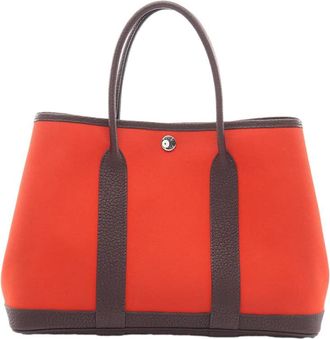 Herm&egrave;s Pre-owned Hermes Toile and Negonda Garden Party 30 Ladies G5NO22JB9VQRLBF7