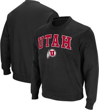 Colosseum Mens Colosseum Black Utah Utes Arch & Logo Tackle Twill Pullover Sweatshirt at Nordstrom, Size Medium