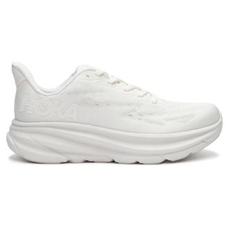 Hoka One One Hoka Clifton 9 Textile Womens Running Trainers - White White - Size:UK 7.5