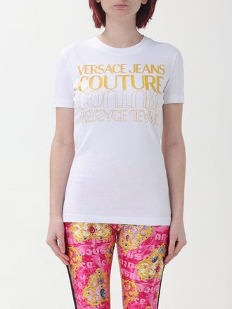 Versace Jeans Couture T-shirt Versace Jeans Couture in cotone con logo laminato