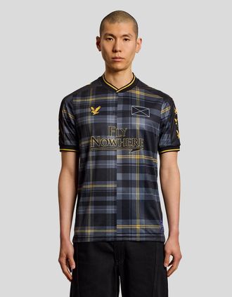 Lyle & Scott Lyle And Scott Mens Plaid Short Sleeve Football Jersey - Size: 42