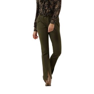 Summum Dames, Broeken, Groen, Maat: XS Viscose