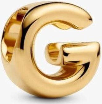 Pandora 14K Gold-Plated Letter G Alphabet Charm