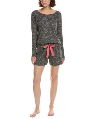 Hue Hue 2Pc Waffel Pajama Set