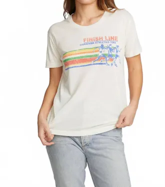 Chaser Marathon Bella Jersey Tee In Off-White