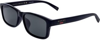 Gucci Grey Rectangular Mens Sunglasses GG1986SA 001 57