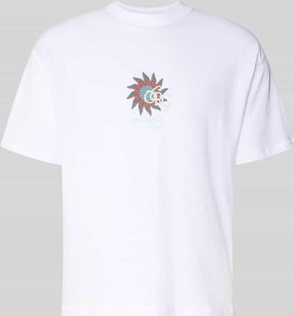 Jack & Jones Jack & Jones T-Shirt mit Label-Print und Rundhalsausschnitt in Weiss, Gr&ouml;&szlig;e XXL