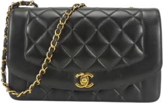 Chanel Pre-owned Vintage Schoudertas - Dames - Vintage Schoudertas - Zwart - ONE Size - Leer - Vintage