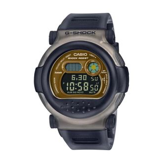 Casio Watches, male, Gray, ONE SIZE, Gray Resin Digital Quartz Watch with Stopwatch