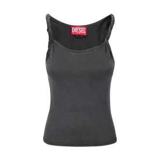 Diesel Sleeveless Tops, female, Black, Size: XS A218700Epcj900A Sleeveless Top