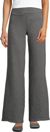 Lands End Starfish High Rise Wide Leg Pants in Charcoal Heather at Nordstrom, Size 1X