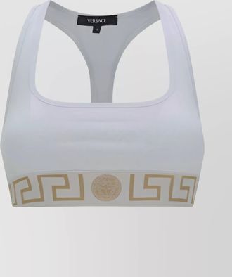 Versace greca border scoop bralette