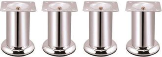 Colchones Aznar Patas Para Somier Y Tapi Inox 15 Cm 4 Patas Metalicas Titanio