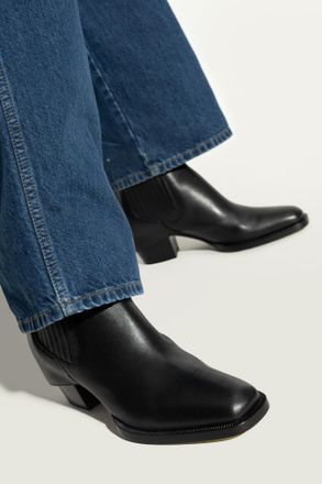 Fendi Heeled Ankle Boots Show, Womens, Black