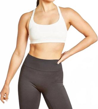 Oiselle Hi Twenty Sports Bra In White