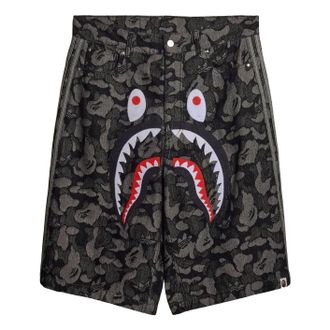 adidas x Bape Shark Denim Jorts Black KF4917