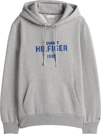 Tommy Hilfiger Stack Reg Fleece Hoodie - Heren - Sweatshirts & Hoodies - Grijs - Maat: L Fleece