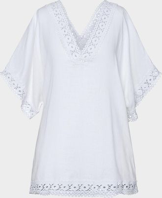 La Blanca Lakeside V-Neck Tunic Coverup