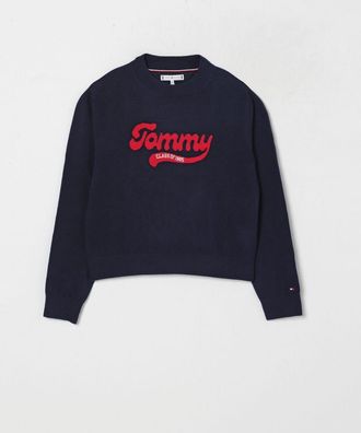 Tommy Hilfiger Felpa a girocollo in cotone con logo Tommy Hilfiger