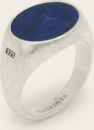AllSaints Owen Inky Blue Stone Sterling Silver Ring