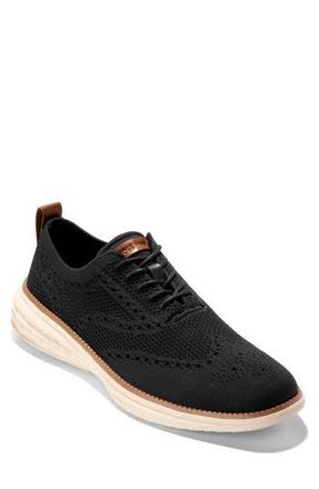 Cole Haan Grand Hurrion Stitchlite Wing Oxford in Black /Ivory /British Tan at Nordstrom Rack, Size 13