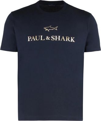 Paul & Shark T-Shirts - Heren - T-shirts - Blauw - XL - Tops