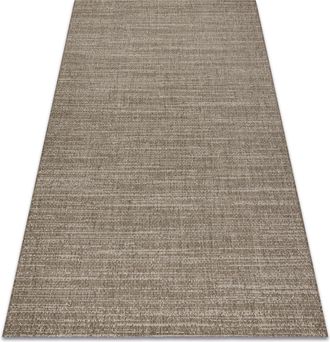 RugsX Rugsx - Alfombra De Cuerda Sisal Floorlux 20389 Tonos De Gris Pardo Y Color Champagne Beige 140x200 Cm