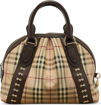 Burberry Borsa tote Haymarket a quadri - Toni neutri